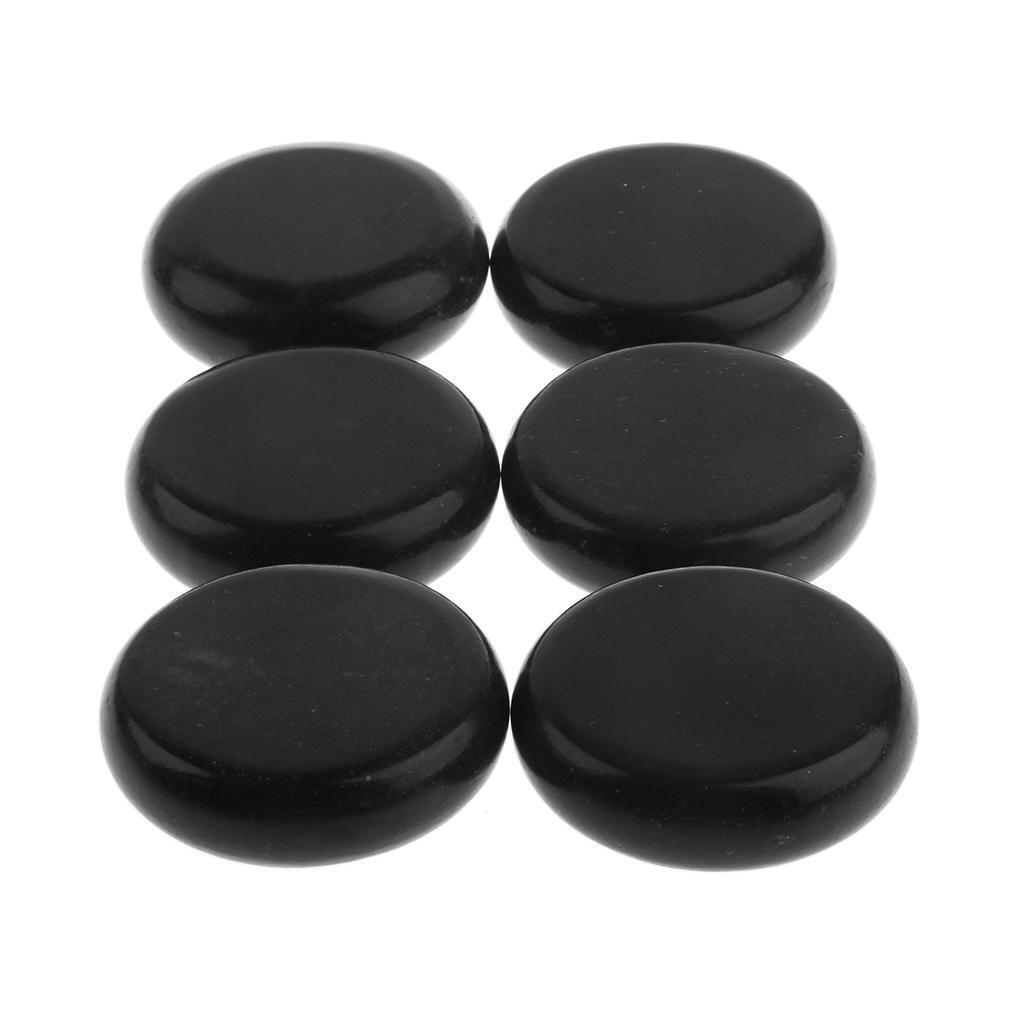 6pcs/ lot Large Hot Spa Rock Basalt Stones Massage   Natural Stone 6x6cm