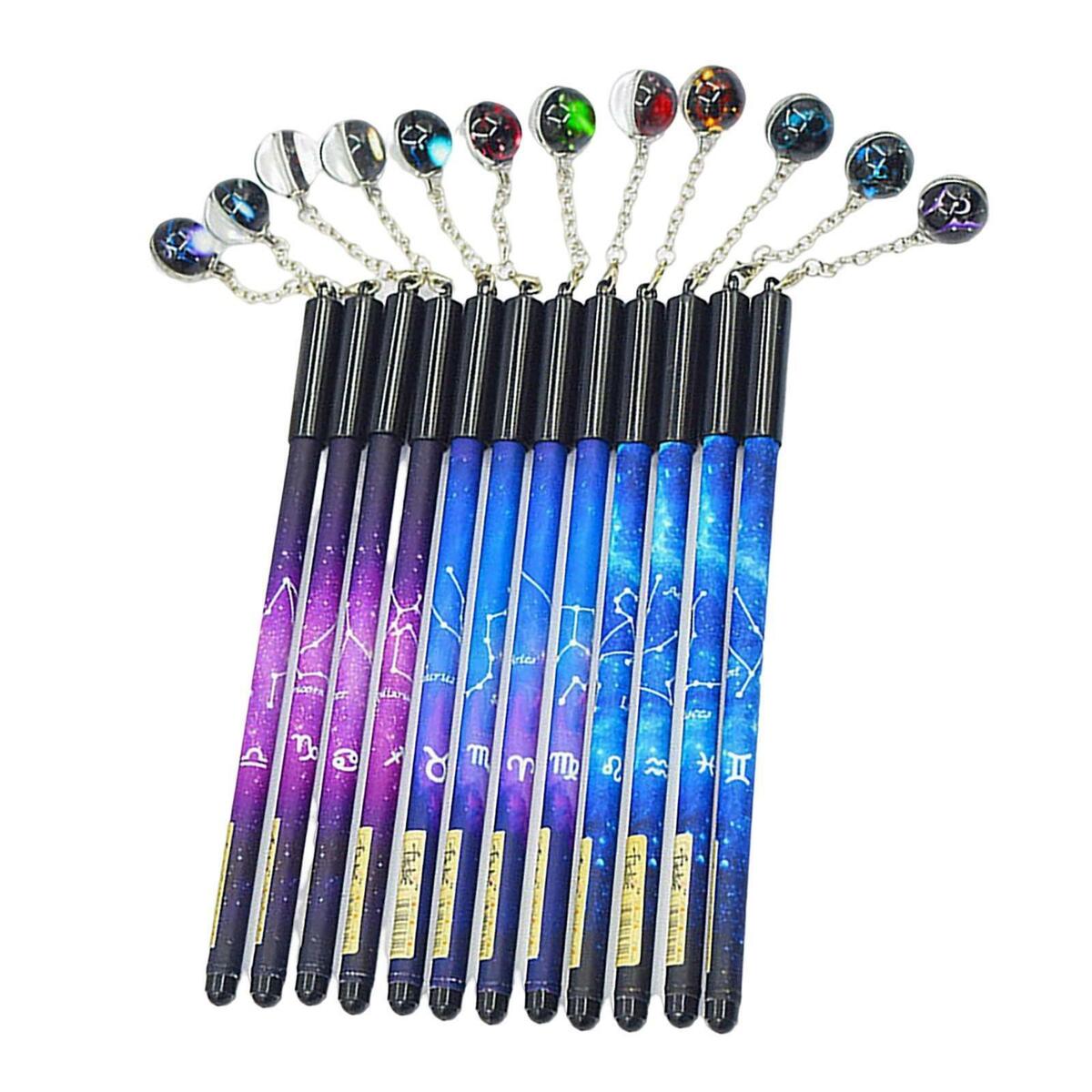 12Pcs Constellation Pendant    Writing Stationery Supply