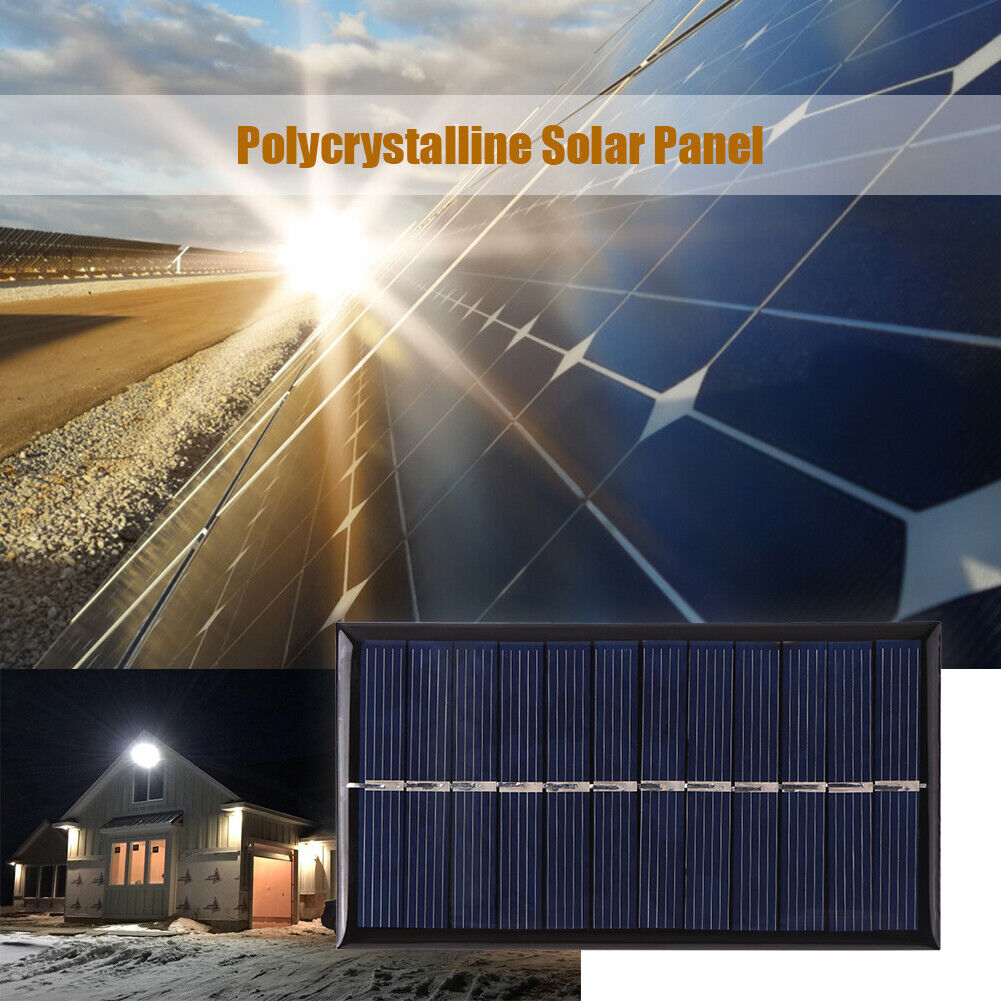 1W 6V Mini Solar Panel DIY Solar System for Phone Power Bank Cell Chargers