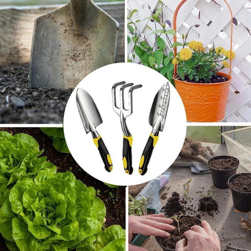Super Practical Garden Tool Set 3 Pack Stainless Steel Garden Hand Tool