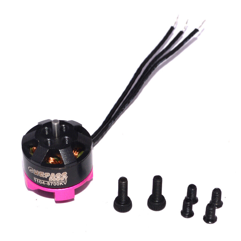 4x 1104 8700kv 2S Brushless Motor 12 Pole for RC 80 90 100 FPV Racing Drone
