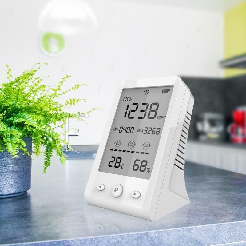 CO2 Carbon Dioxide Air Quality Monitor Temperature Humidity Tester Meter Max/Min