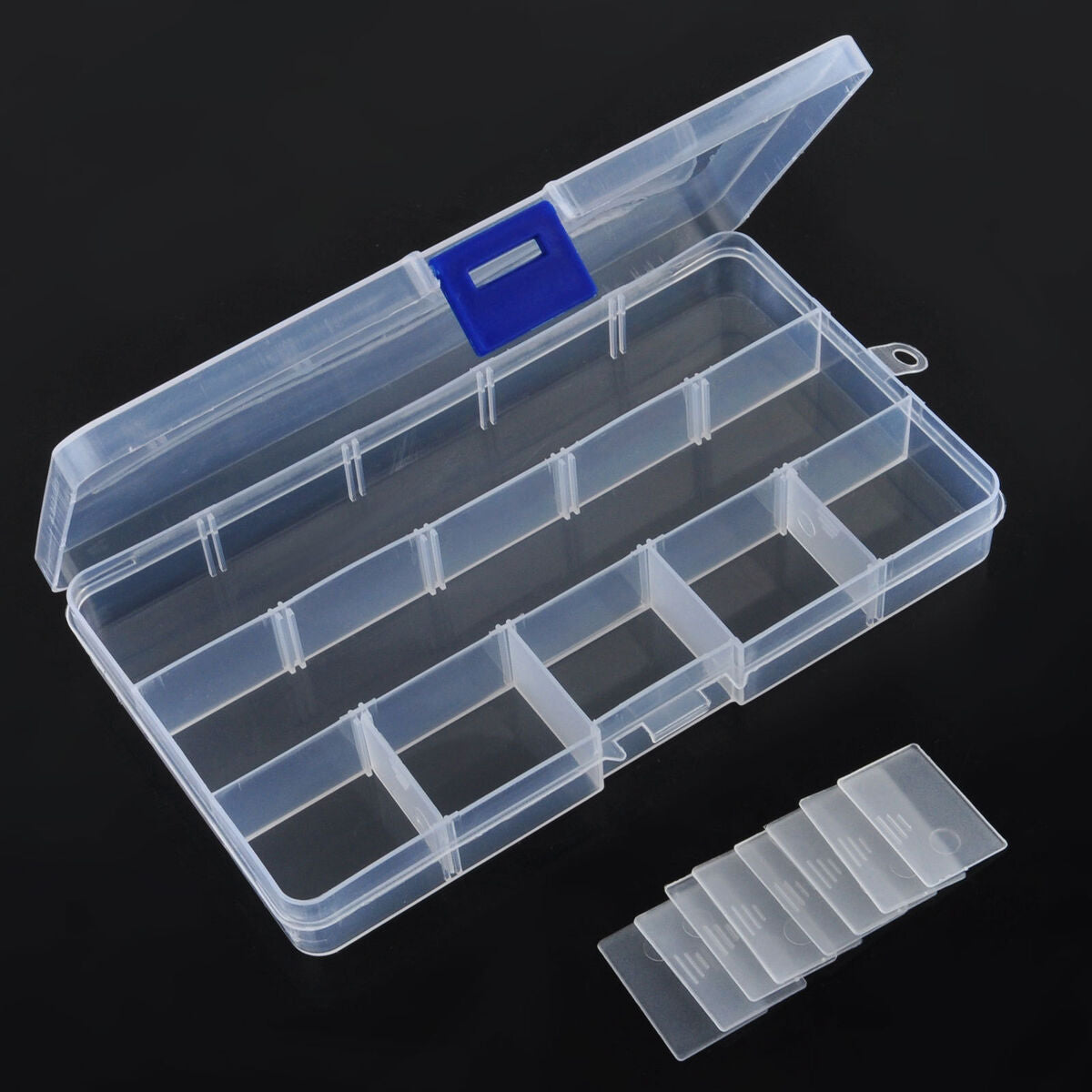 Jewelry Bead Storage Container Craft Organizer 15 Lots Compartments Plastic Box