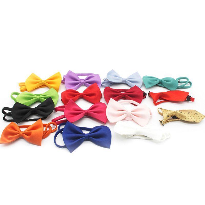 30PCS Soft Dog Bow Ties Cute Adjustable Puppy Cat Bowties Collar Pet Party Decor