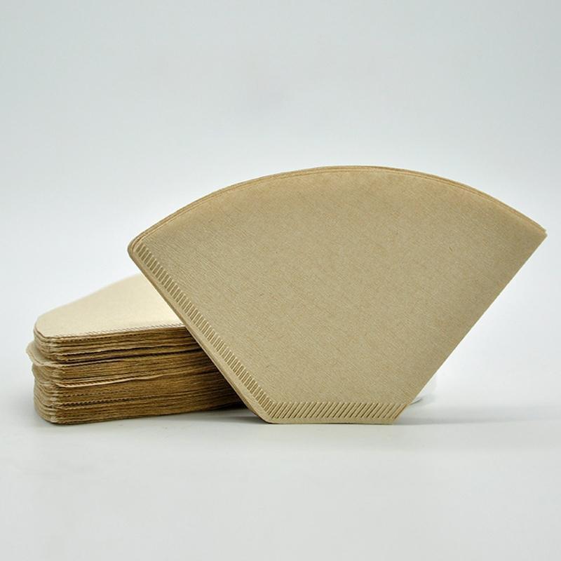 Coffee Filter Paper Set Disposable Unbleached  Environmently Friendly Filter
