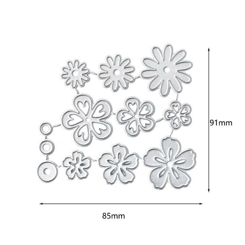 Mini Flowers Metal Cutting Dies Stencil Scrapbooking DIY Album Stamp Paper Card