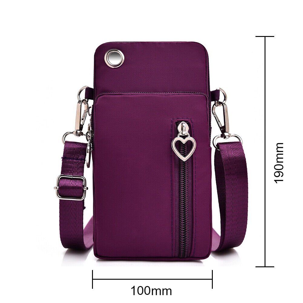7in Outdoor Universal Phone Arm Shoulder Bag Multifunctional (Burgundy)