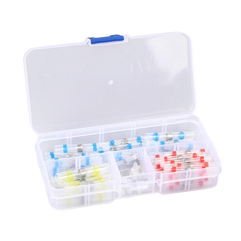 MagiDeal 50Packs Heat Shrink Tube  Terminal Connector to