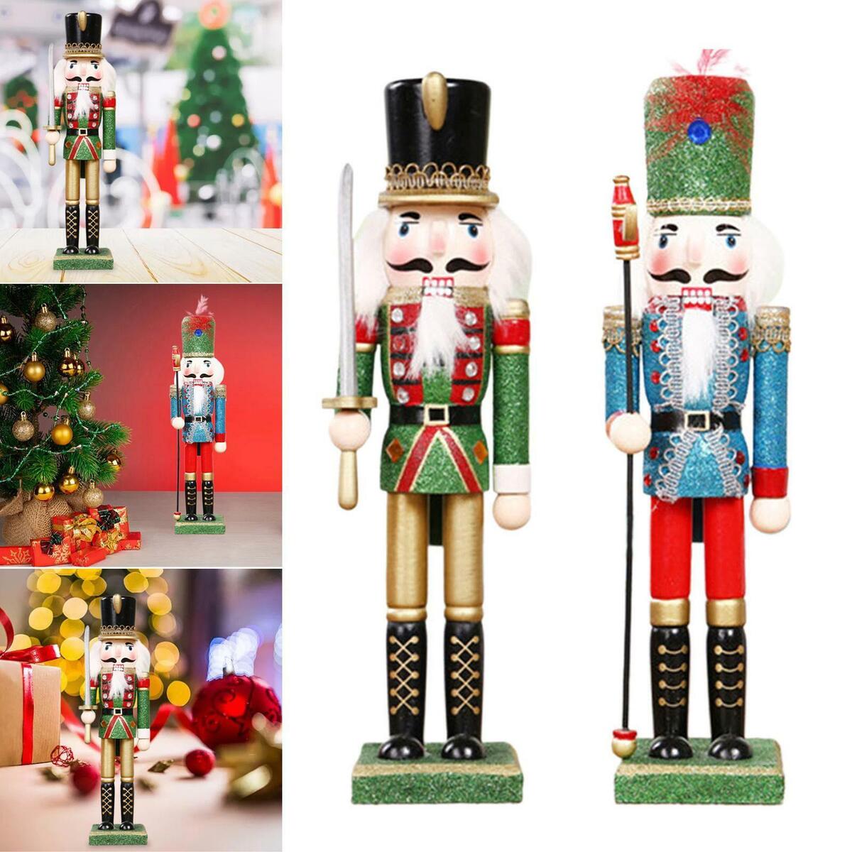 2 Pieces Festive Soldier Swordsman Nutcracker Christmas Decoration