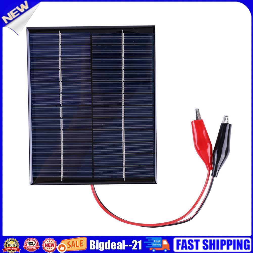 Waterproof Solar Panel 5W 12V Outdoor Portable DIY Polysilicon Epoxy Panels