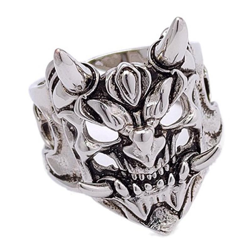 Fashion Adjustable Open Ring Punk Demon Ring Jewelry Decoration Copper Ring Gift