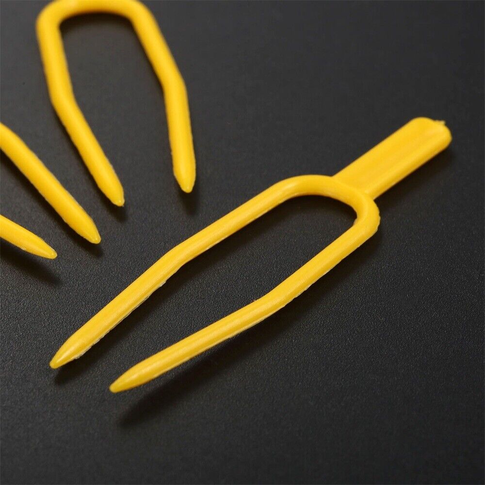 Plastic Garden Plant Clips Fasteners Greenhouse Fixture Fixing Clamp Fork 100X