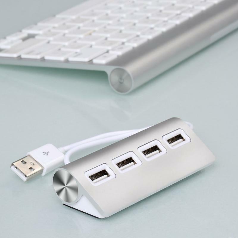 Fast Data Transfer USB2.0 4-Port Splitter Hub for PC Mobile Power Charge