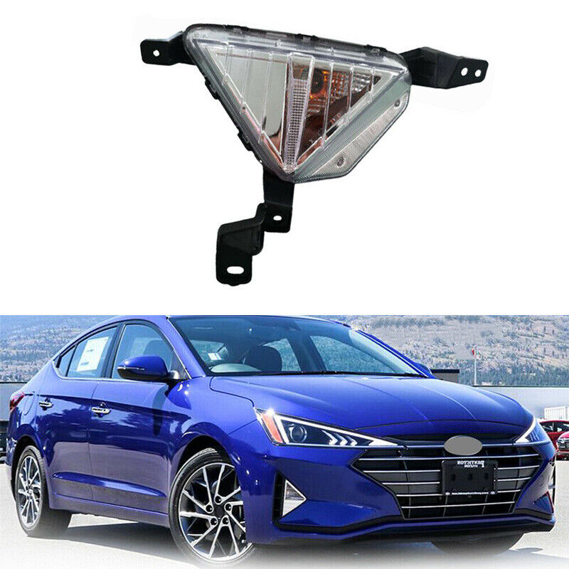 Car Right DRL Daytime Running Light Fog Lamp Fit for Hyundai Elantra Sedan 19-20