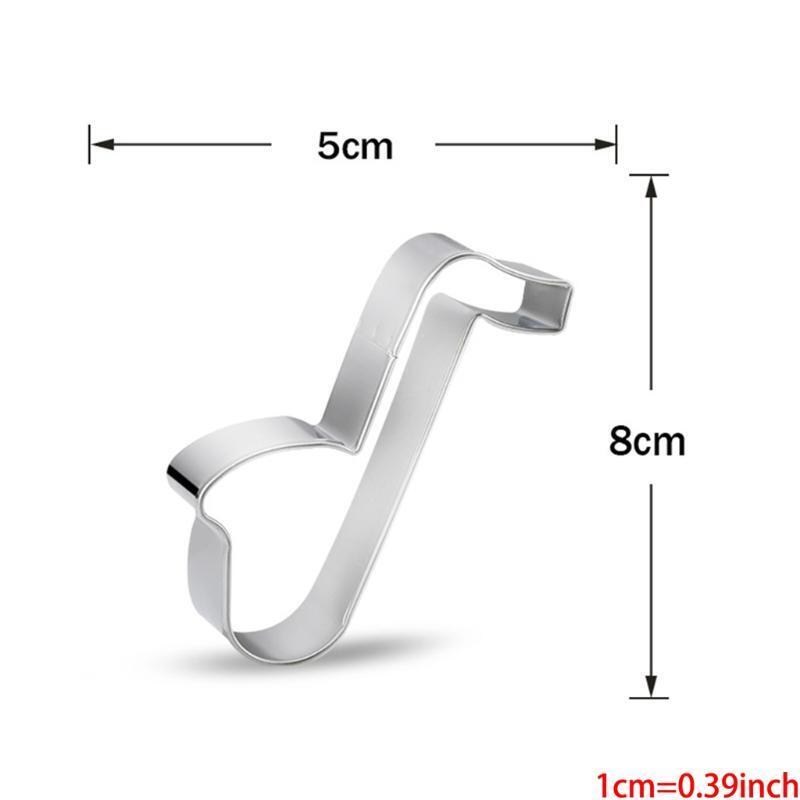 8pcs/set Musical Instrument Stainless Steel Cookie Biscuit Cutter Molds DIY Cake