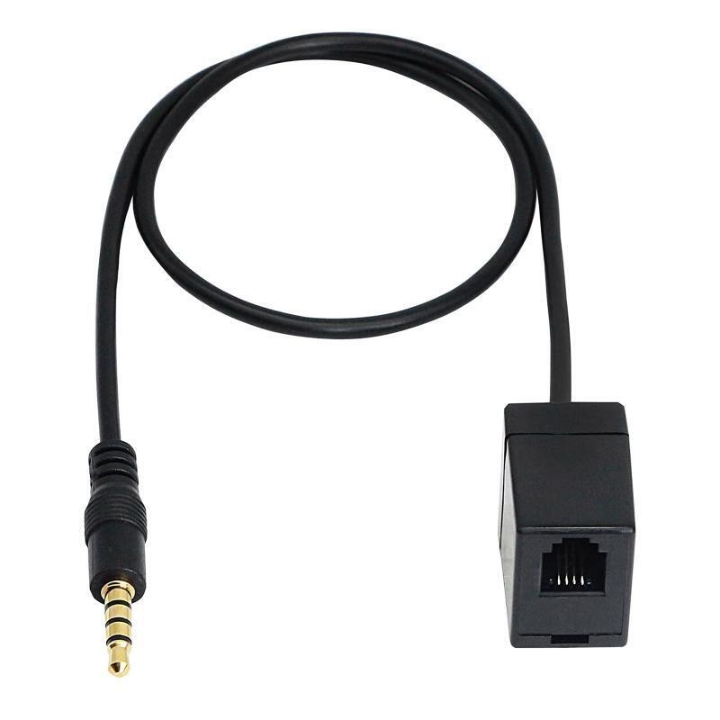3.5mm Male TRRS To For RJ9 4P4C Female Adapter Cable Audio Extension Wire Cord