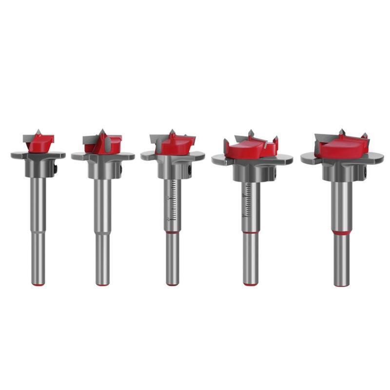 15/20/25/30/35mm Forstner Bit Set Adjustable Positioning Drill Sets 5 PCS