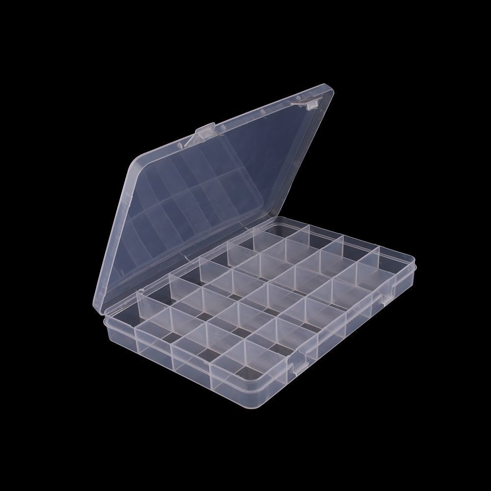 Rhinestones Nail Art Tips Case Empty Storage Box Jewelry Container Pill Bottle