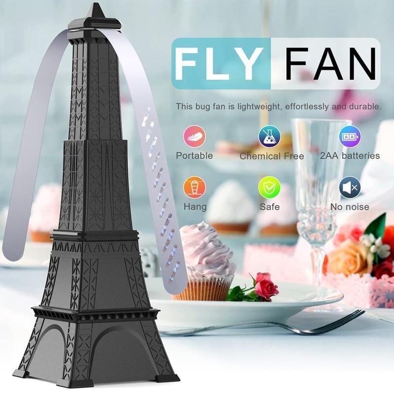 Indoor Outdoor Fly Fan Tabletop Bug Repellent Fan for Meal Party Barbecue Dinner