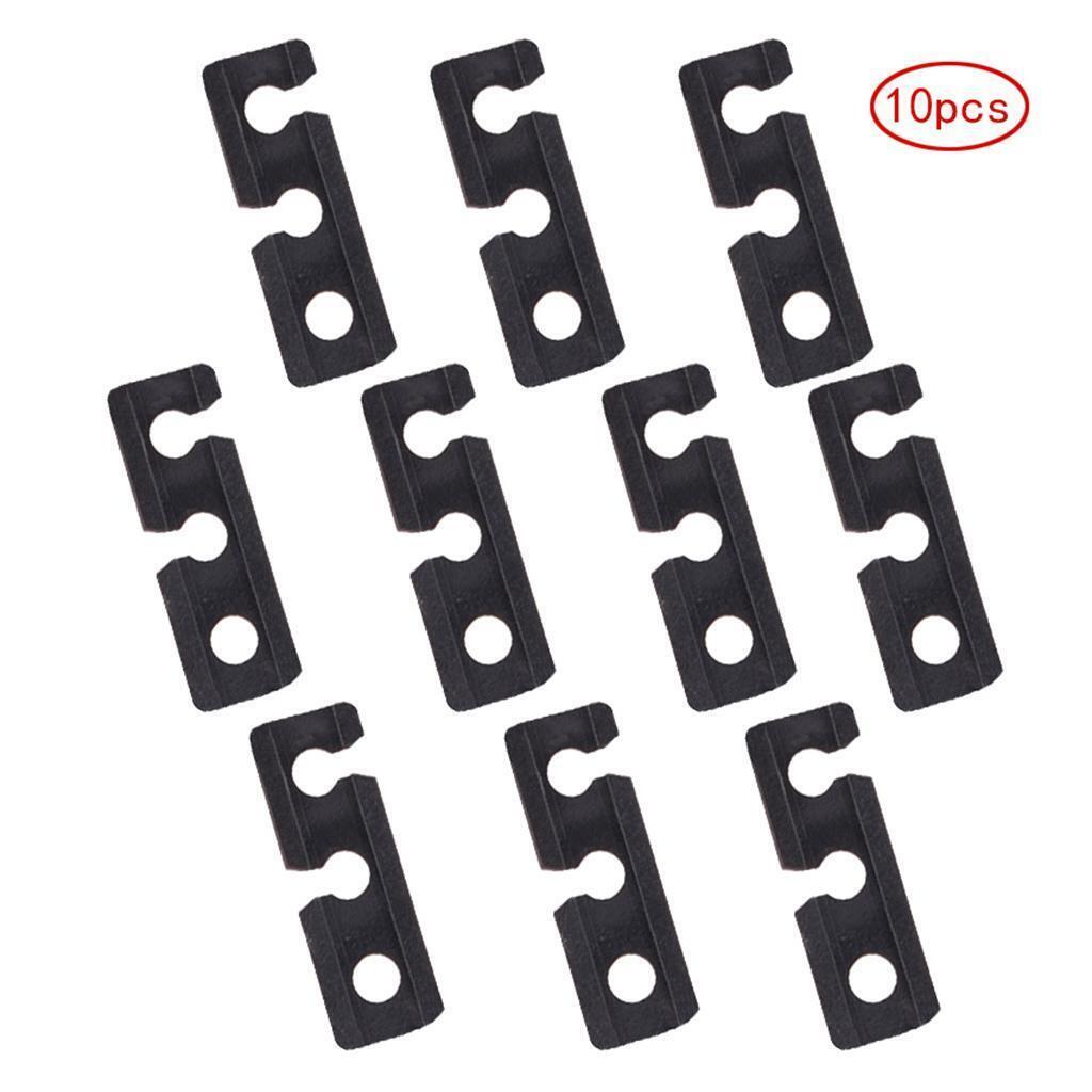 10 Pieces Rectangle Nylon Plastic Awnings Tent Guy Line Tighteners Camping