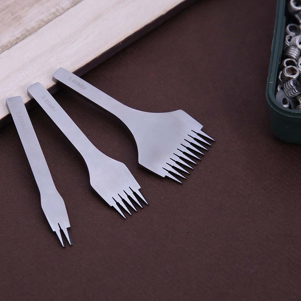 3pcs Europe Oblique Flat Cut French Leather Punch Carving Art Tool(3.85)