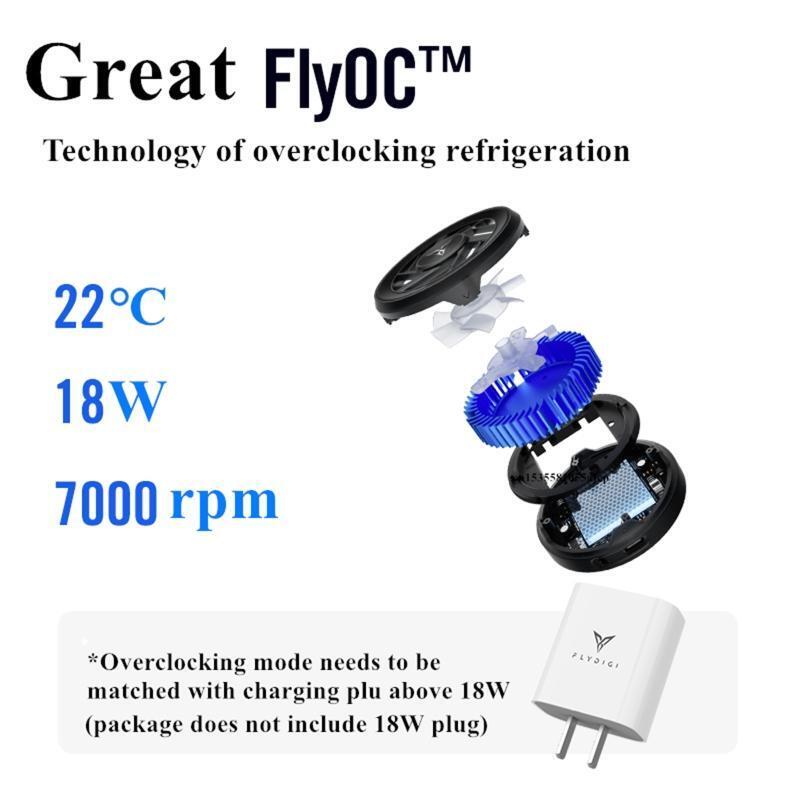 Smart Phone Cooling Fan Semiconductor Magnetic Heat Radiator Mute Cooler Fan