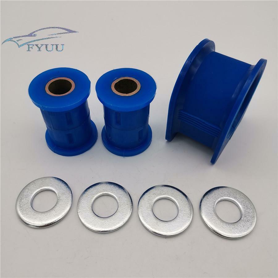 1set Polyurethane Blue Steering Rack Bushing Set Kit For Hummer H3 2006-2010