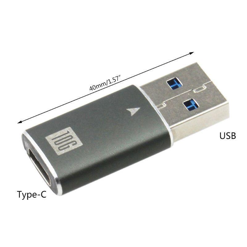Type C Female to USB Male Adapter for USB C Charging and Data Sync Durable