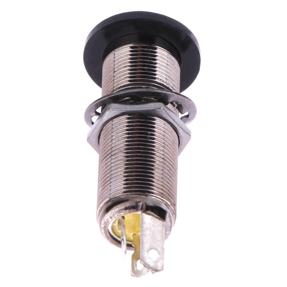 1pc Long Threaded Stereo Brown Copper Output Jack for Electric Guitar Bass
