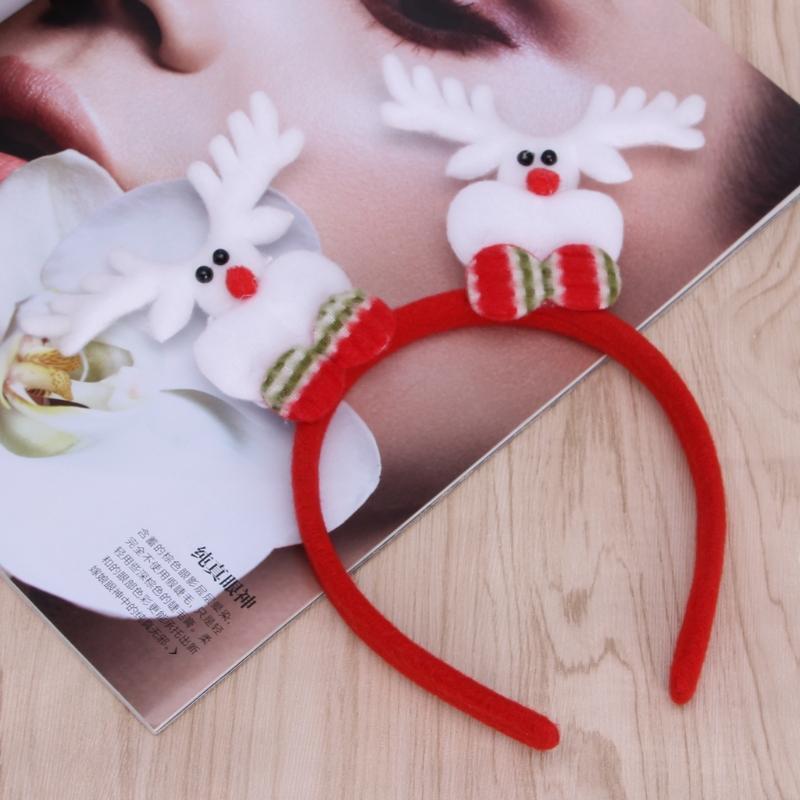 Hot Christmas Santa Xmas Party Decor Headband With Flashing Light Head Hoop