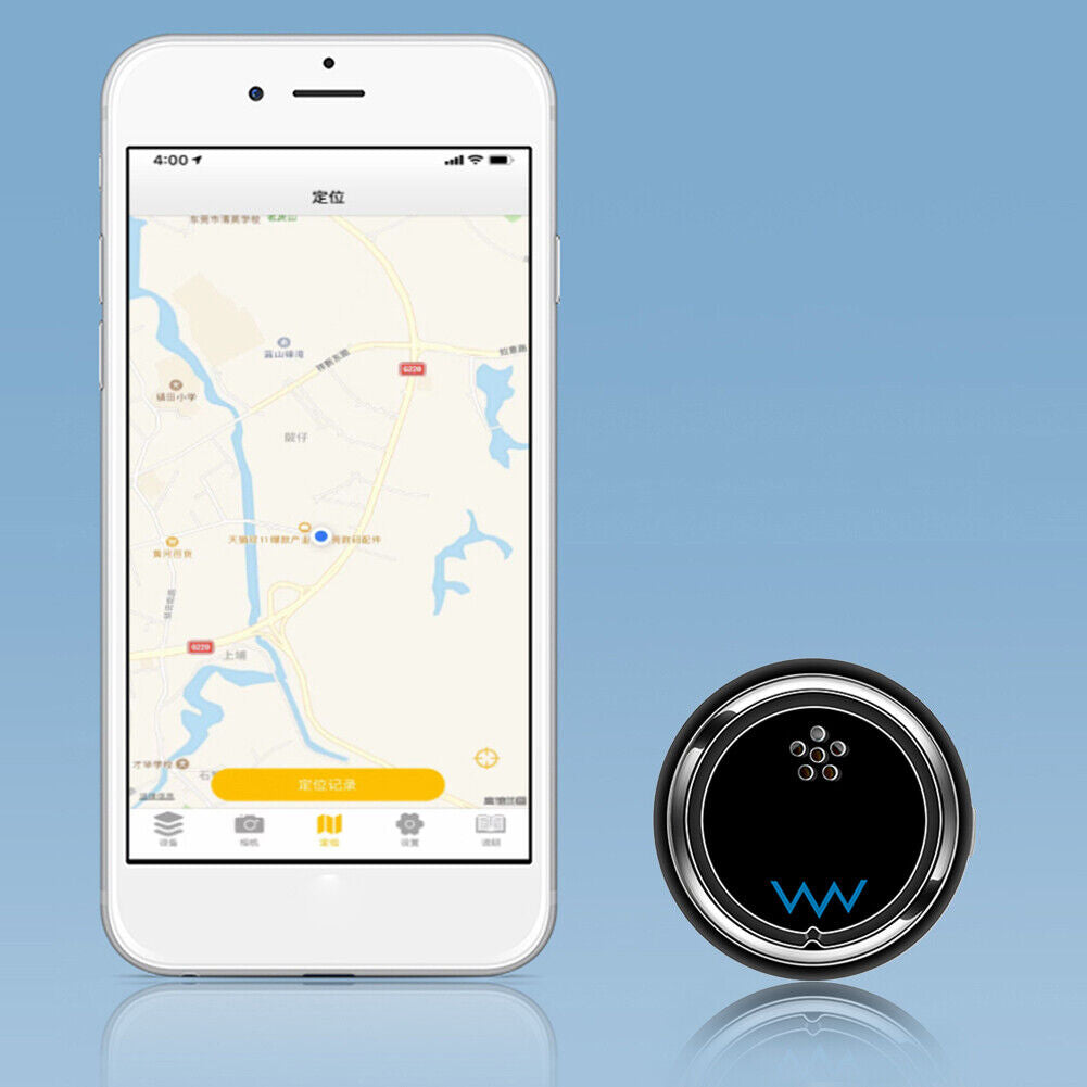 W8 Mini Tracking Device Bluetooth-compatible 4.0 Tag Key Finder (Black)