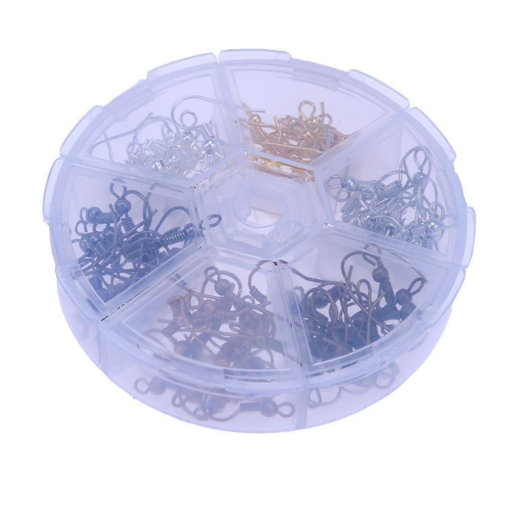 120pcs/Lot 6 Colors Earring Hook Coil Ear Wire for Jewelry Making