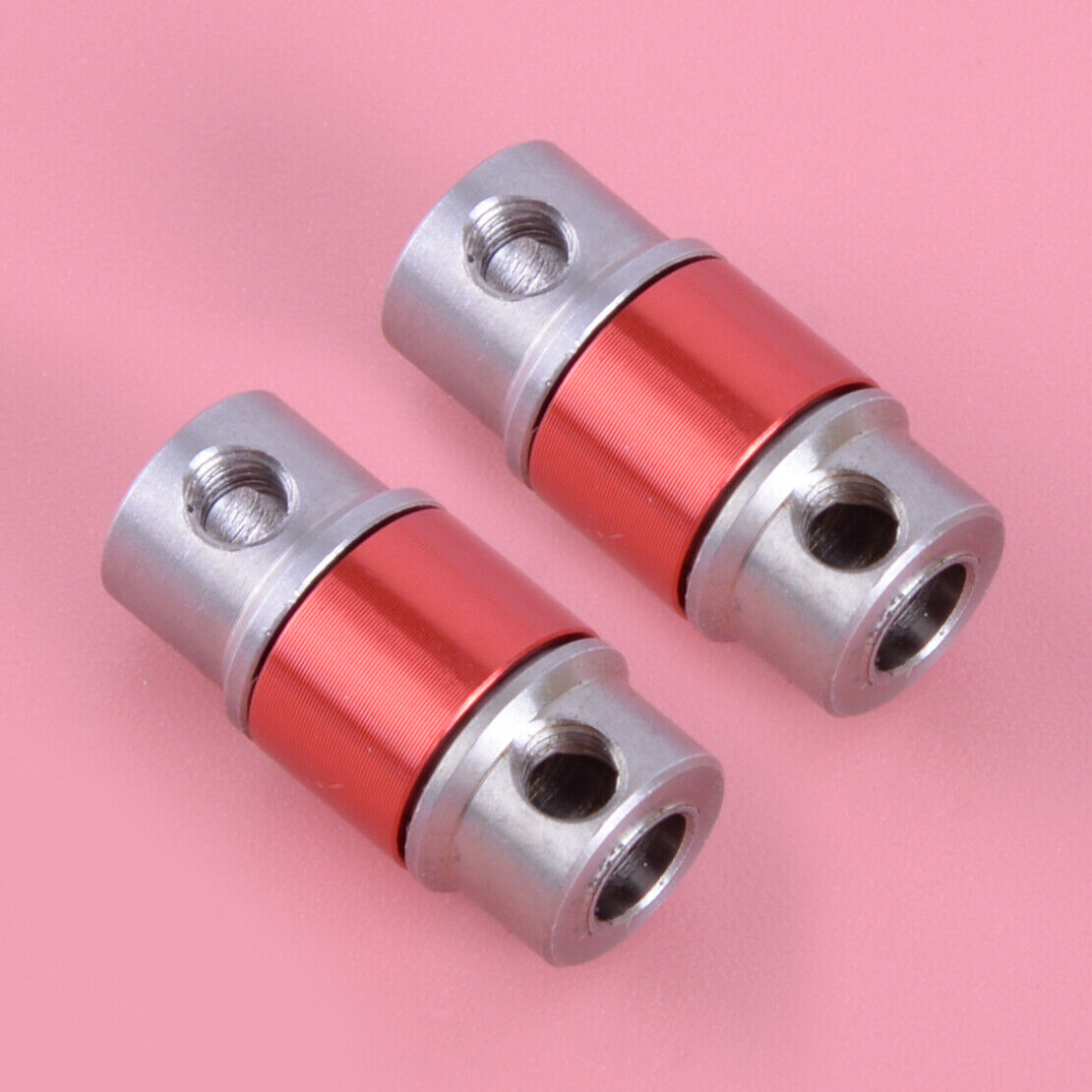 2Pc Elastic Coupling Joint 5mm To 4mm Coupler Fit For RC Boat Yacht Marine Steel