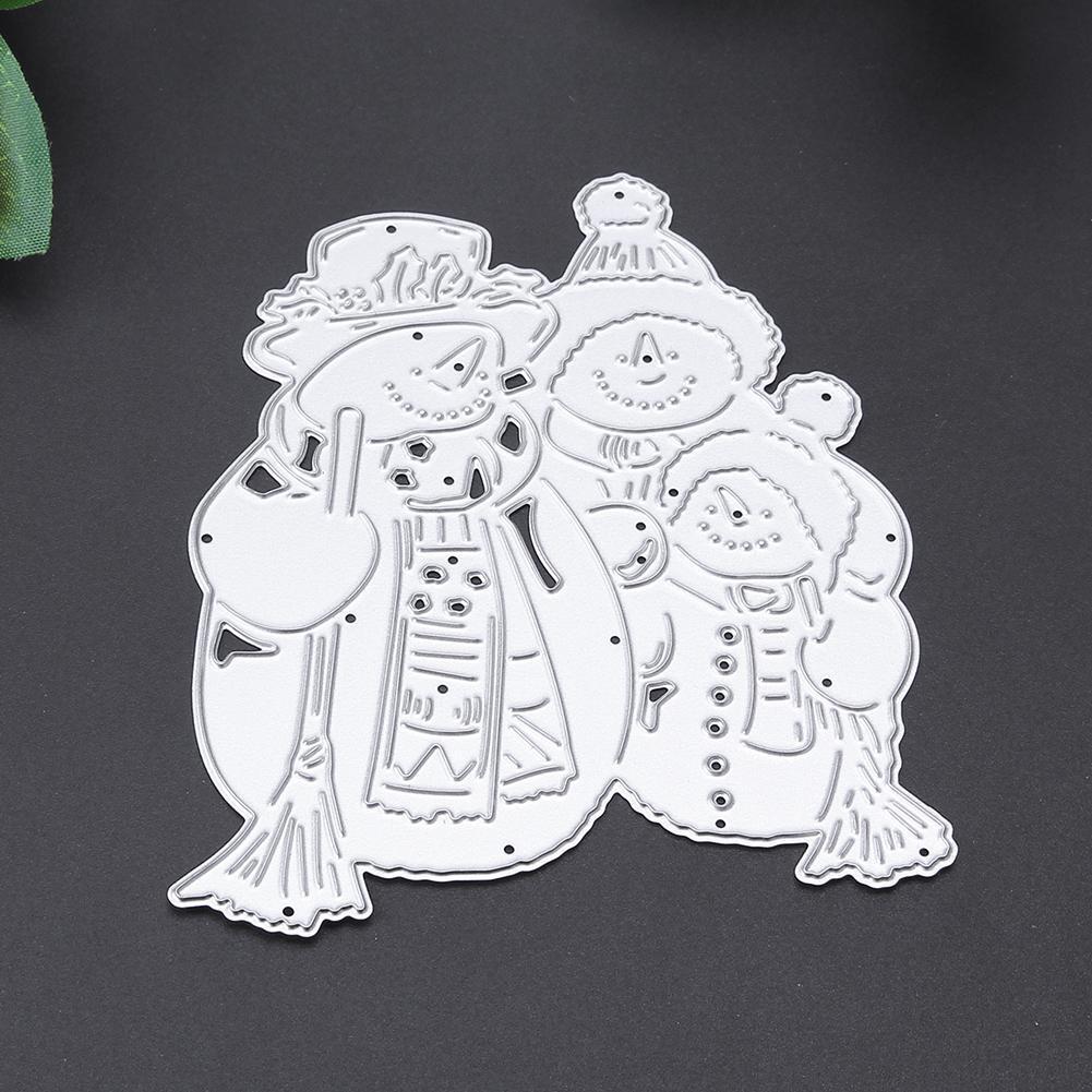 Sweeping Snowmen Cutting Die Stencil Embossing Scrapbook Craft Paper Card