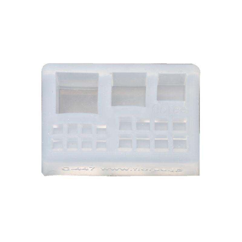 Shiny Mini Size Cubic Square Pendant Necklace Silicone Mold for DIY Necklace