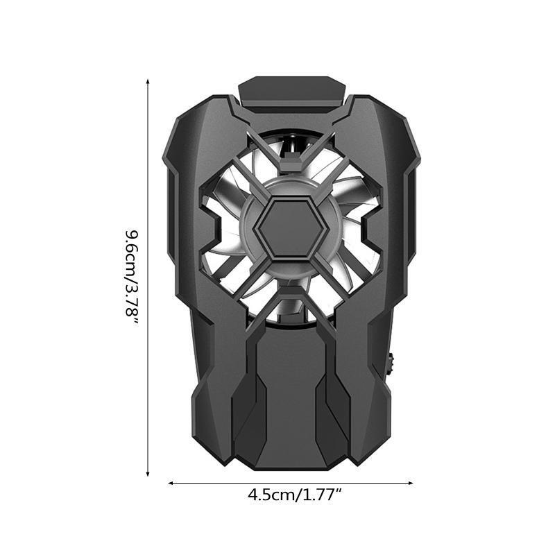 Game Phone Cooling Fan Practical Radiator Heat Sink with Anti-slip Silicone Pads