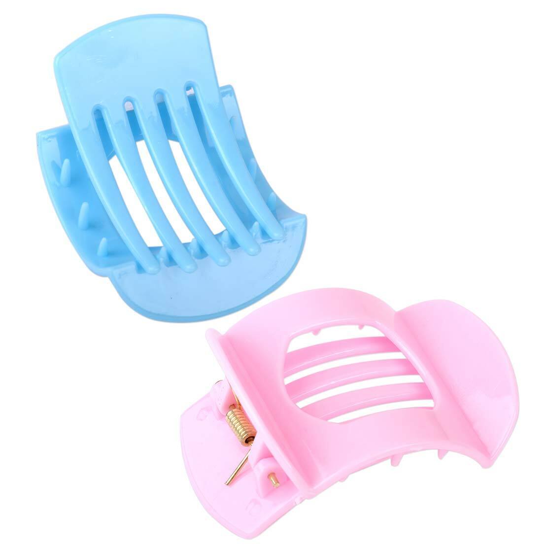 2 Women Lady Plastic Bath Hair Clip Claw Barrette Jaw Clamp Hairpin Accessory Li