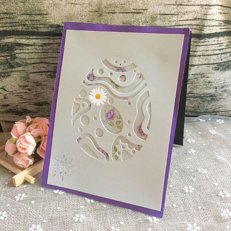 Easter Egg Metal Cutting Dies Stencil Scrapbooking DIY Album Stamp Paper Emboss
