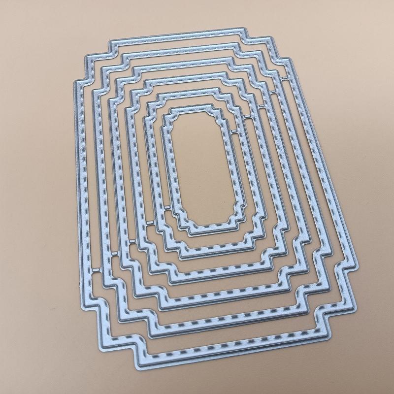 Frame Metal Cutting Dies Stencil Scrapbooking DIY Album Stamp Paper Card