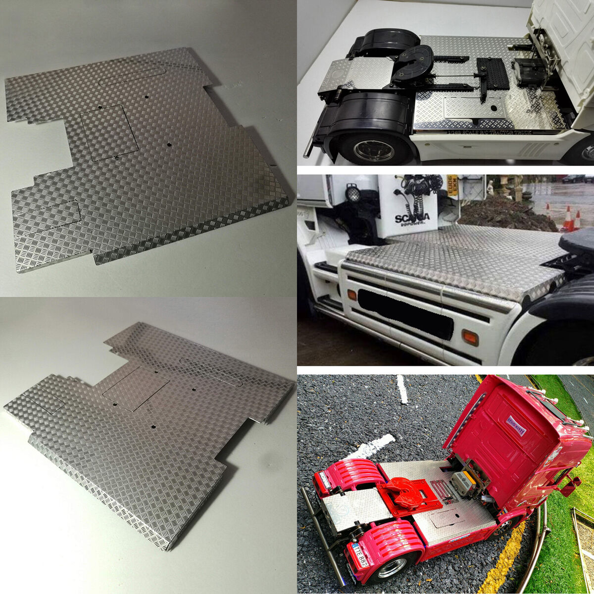 1:14 RC Car Stainless Steel Chassis Plate For Tamiya SCANIA R470 56318 Tractor