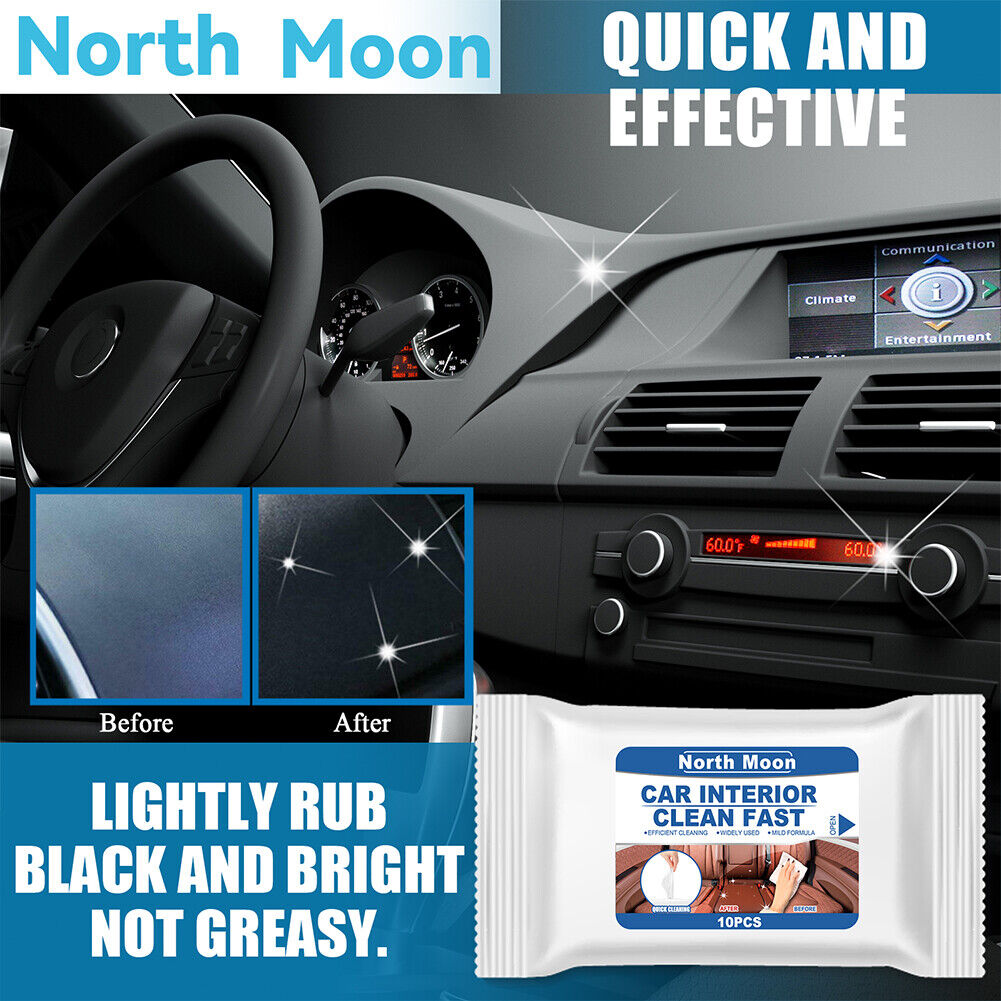 Disposable Car Interior Cleaning Wet Wipe Dashboard Console Carpet Towels