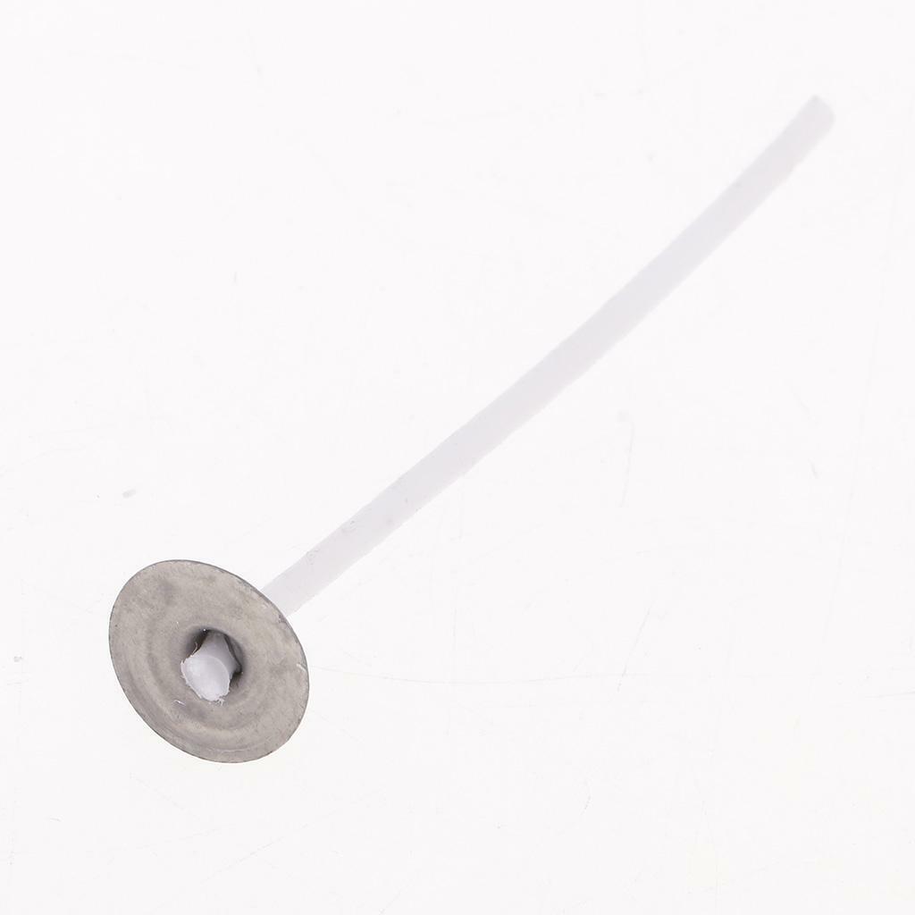 200x 35mm 55mm Candle Wicks Waxed with Sustainers Pre Tabbed Low