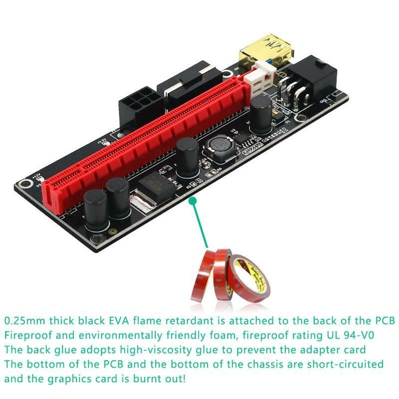 PCI-E Riser Card VER009 PLUS for Bitcoin Miner Newest USB 3.0 PCI-E Riser Cable