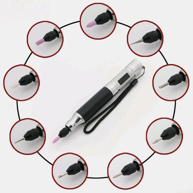 Portable Jewelry Engraving Pen Rechargeable Electric Carving Polishing Pen Kit
