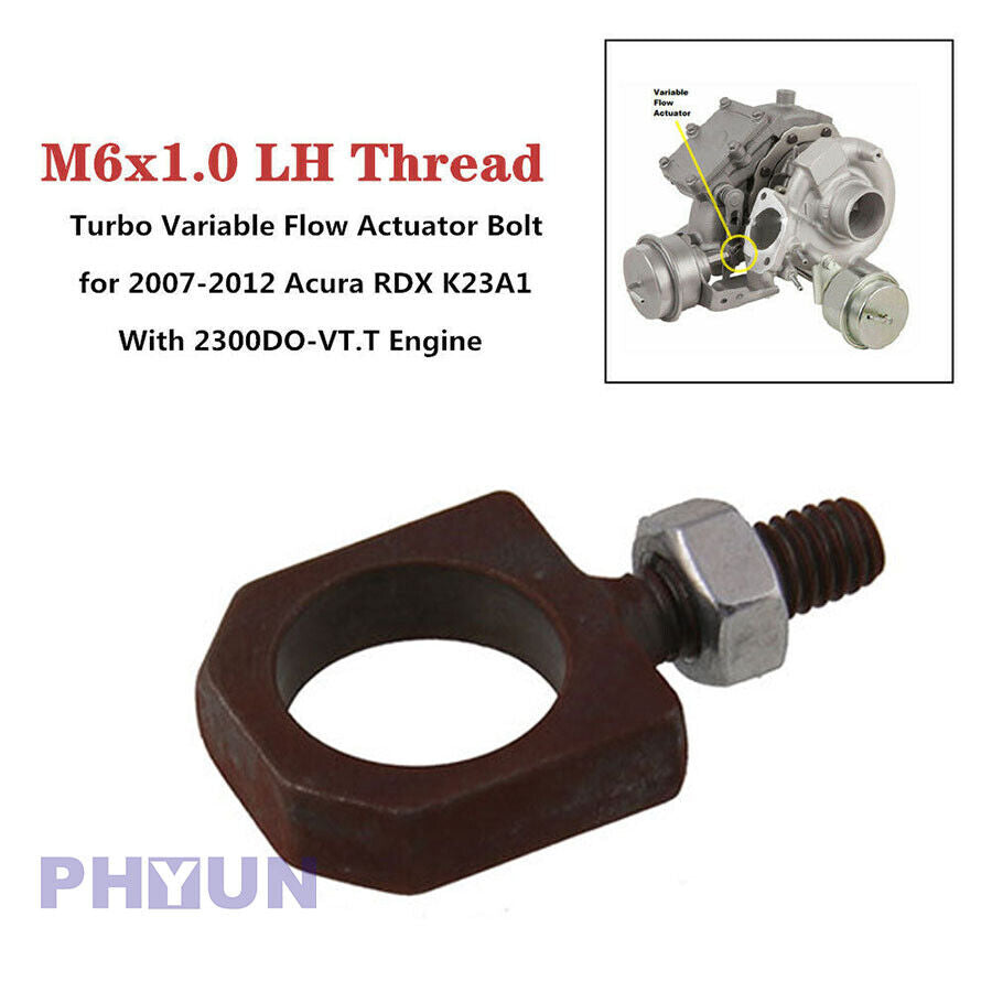 1x M6x1.0 LH 15MM Turbo Flow Actuator Eye Bolt & Nut For 07-12 Acura RDX K23A1