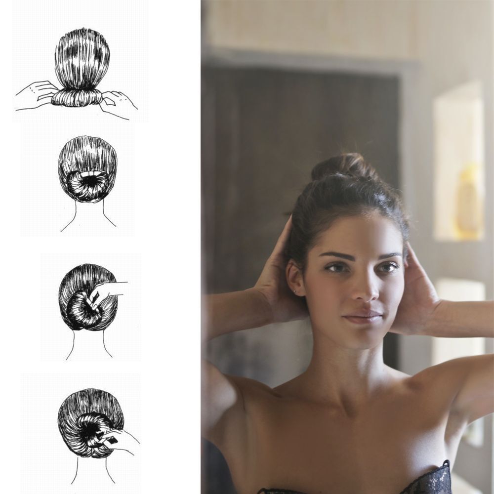 Ponytail Maker Donut Hair Bun Maker French Twist Tool Bun Maker For Hair