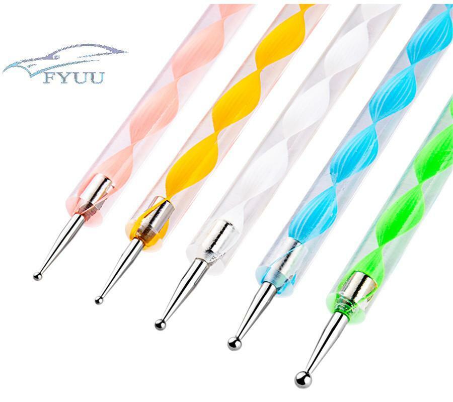 20pcs/set Nail Art Gel Design Pen Painting Polish Brush Dotting Drawing Tool Set