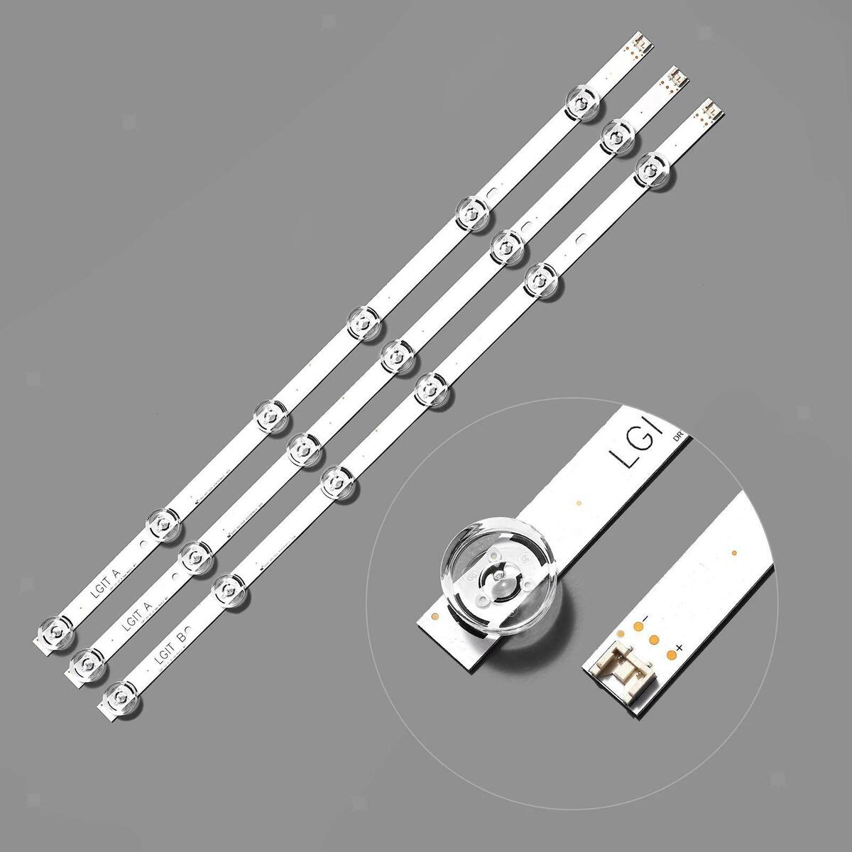 3 Pieces LED Backlight Strip TV  for LG32 32lb5610-Cd 32lb5800-Cb