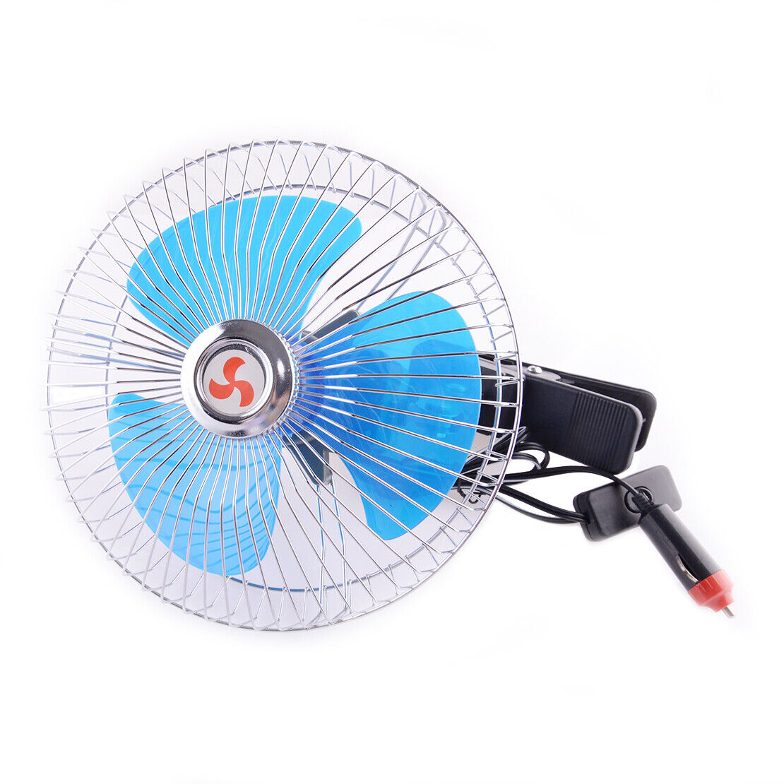 24V Car Oscillating Fan Clip On Dashboard Cooling Air Cooler for Car Truck Van