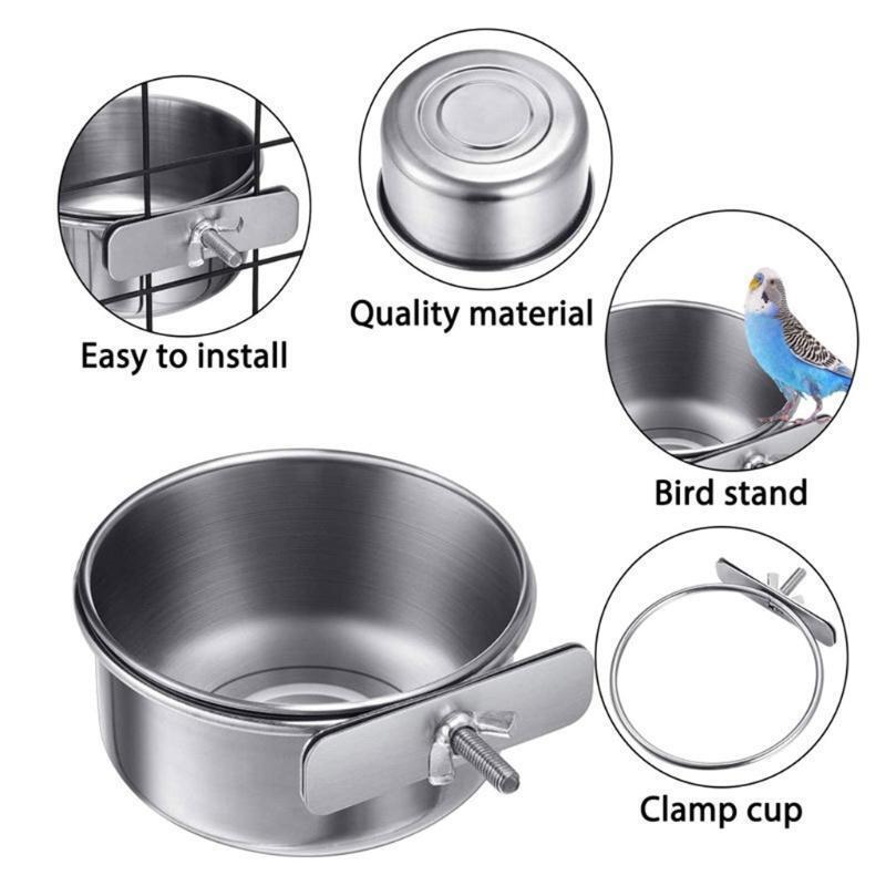 4 Pcs Bird Food Holder Treat Skewer Stainless Steel Parrot Hanging Fruit Feeder